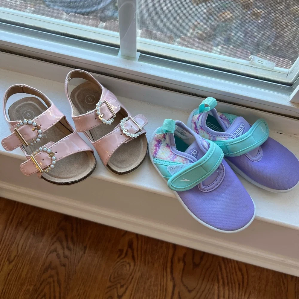 Toddler girl size 5 summer shoe bundle - Picture 10 of 10